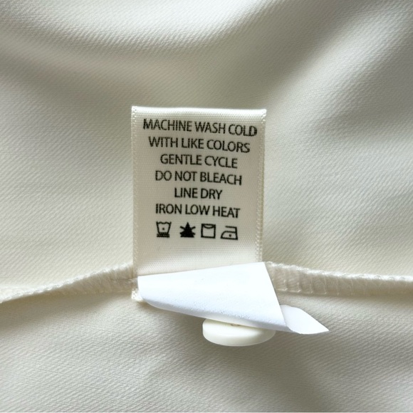 NWT MAX STUDIO CREAM MINIMALIST MIDI WRAP SKIRT - Picture 8 of 8